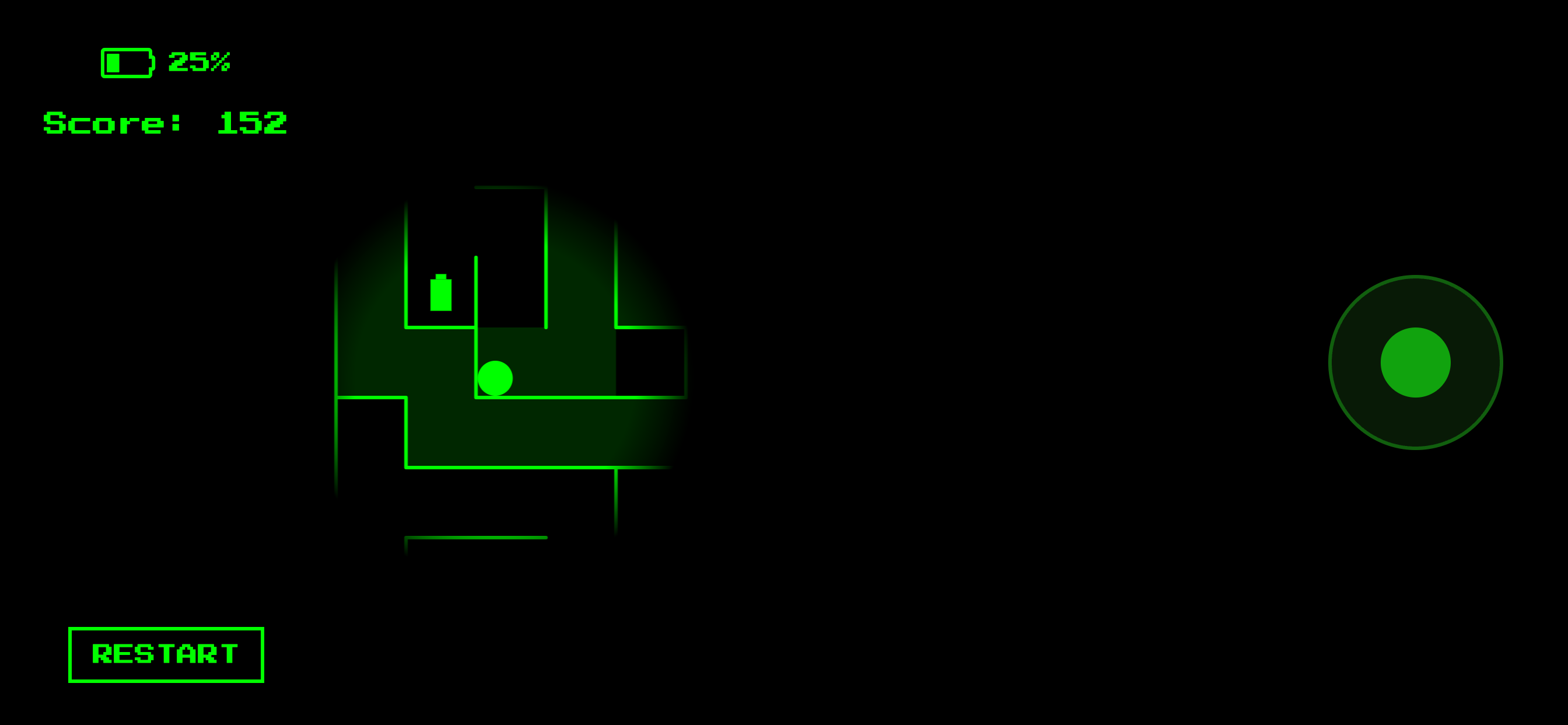 In-game gameplay navigating maze